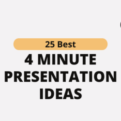 how to give a 4 minute presentation